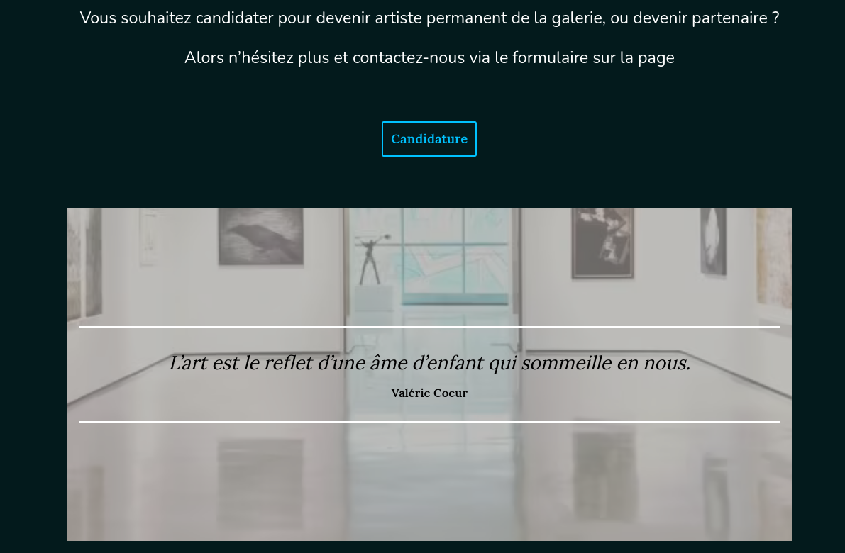 La galerie Démo - Accueil