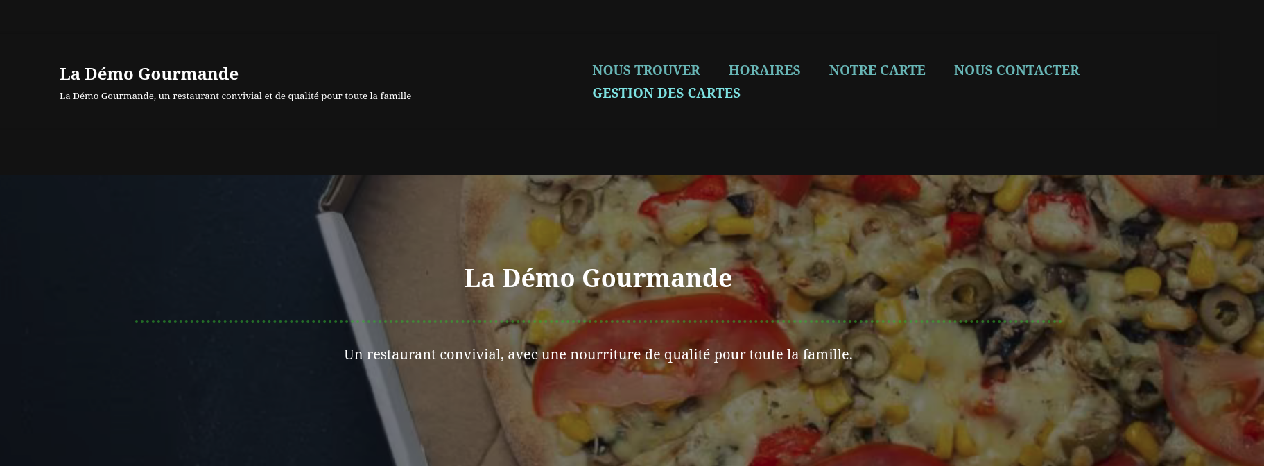 Menu privé