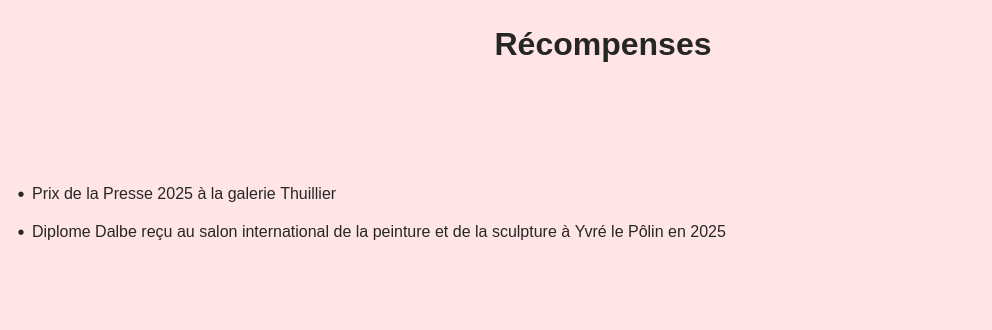 La Démo Empreinte d'Art - Récompenses