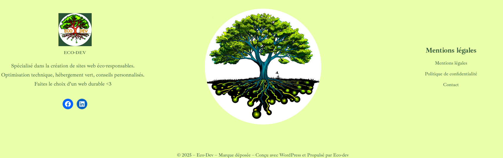 Eco-dev - Pied de page