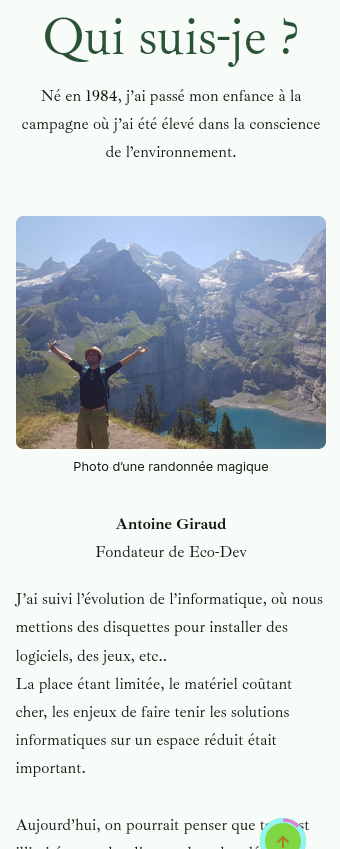 Eco-dev - Version mobile