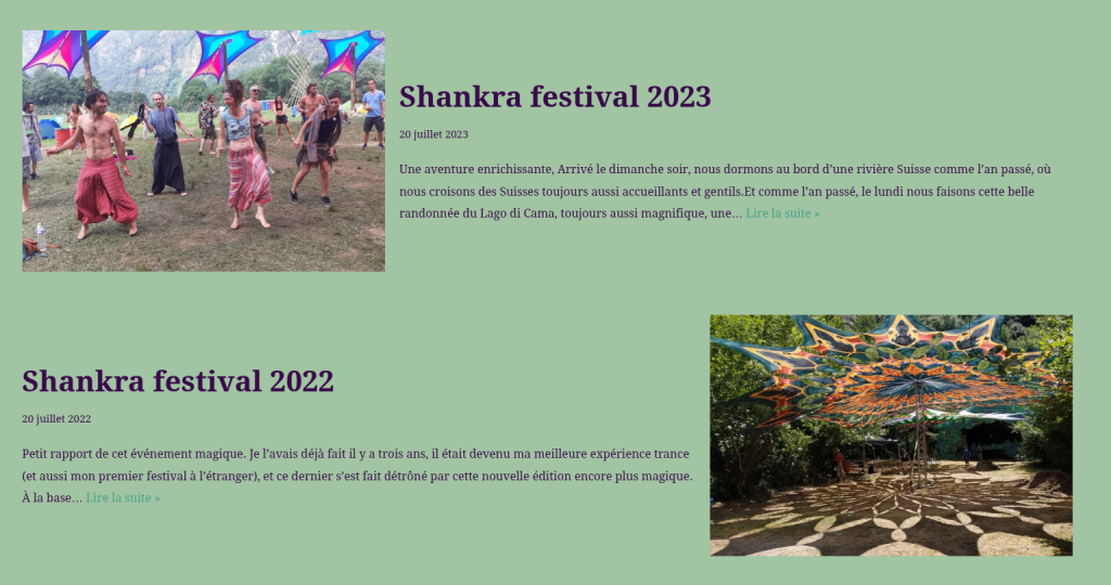 Articles de blog