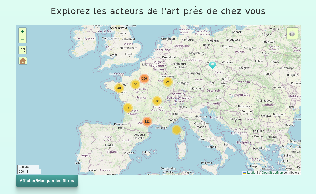 Carte interactive