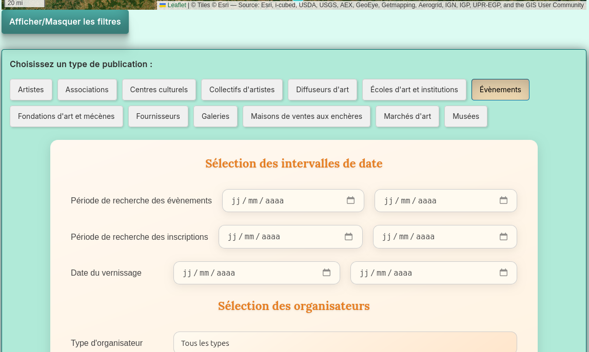 Choix des types d'acteurs