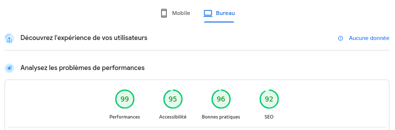 Analyse PageSpeed